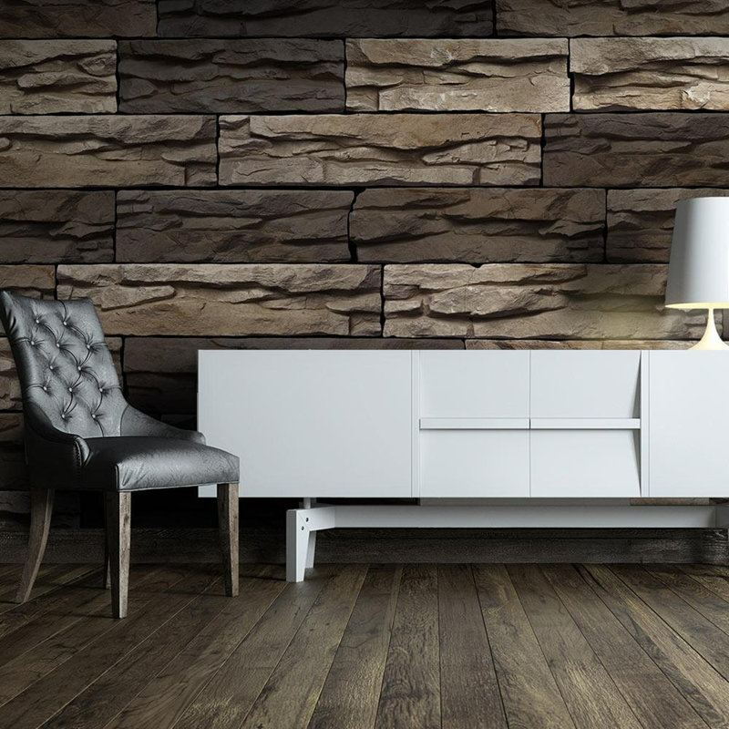 Wall Mural, 110" L x 157" W, Brown