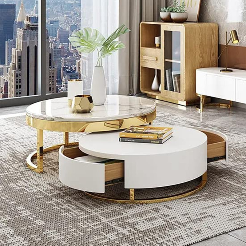 Kreig Nesting Coffee Table, White