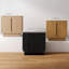 Armoire décorative arquée Mid-Century moderne en chêne brut-1060526318