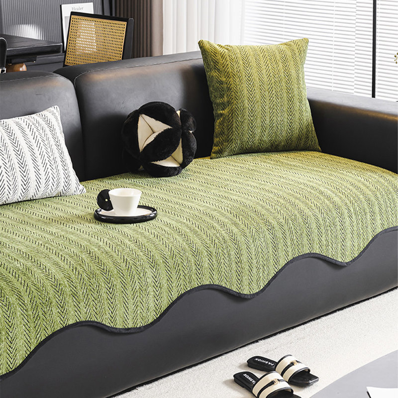 Housse pour canapé en chenille, H 0,12 po x l 102,36 po x P 35,43 po