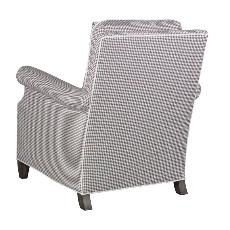Chartwell Armchair, F7279-Truffle, Ebony on Oak with Gold Accents