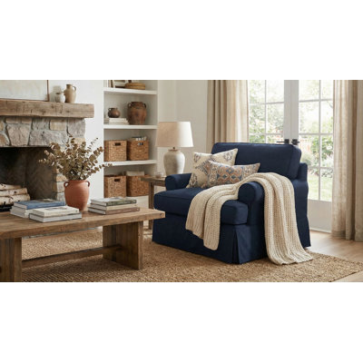 Fauteuil en polyester de 38 po de large Wesham