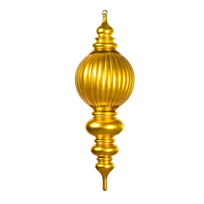 35" Gold UV Candy Stripe Finial