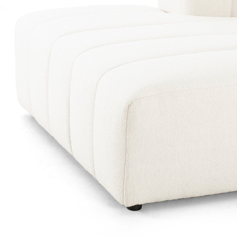 Channeled Laf Chaise Piece, Left Hand Facing, Fayette Cloud
