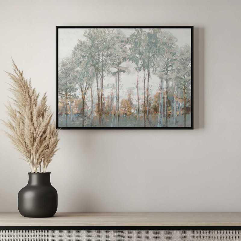 «Silver Woods» par Amber Sterling, reproduction d'art, Toile avec cadre, L 24 po x H 18 po, Doré
