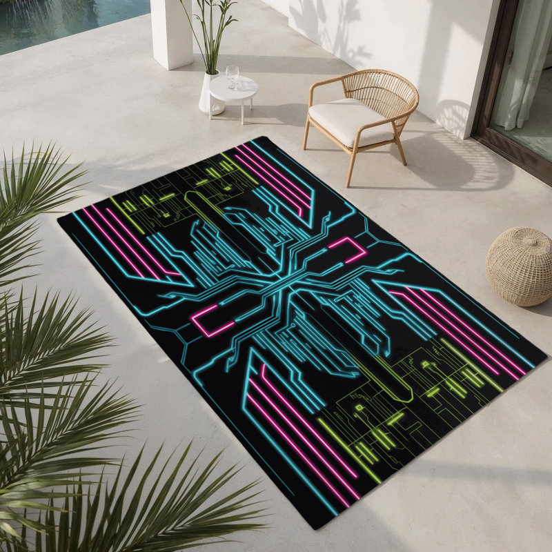 Tapis intérieur et extérieur Spectrum Flight, Rectangle 5 pi x 7 pi