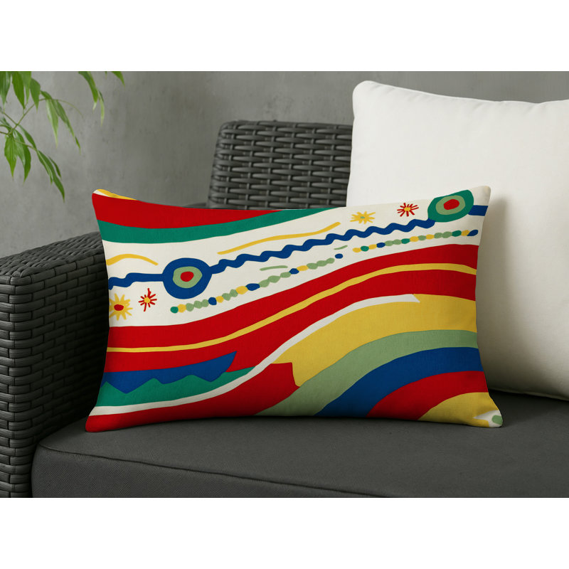 Peppy Loop Indoor And Outdoor Pillow, Rectangle 20"H x 14"W