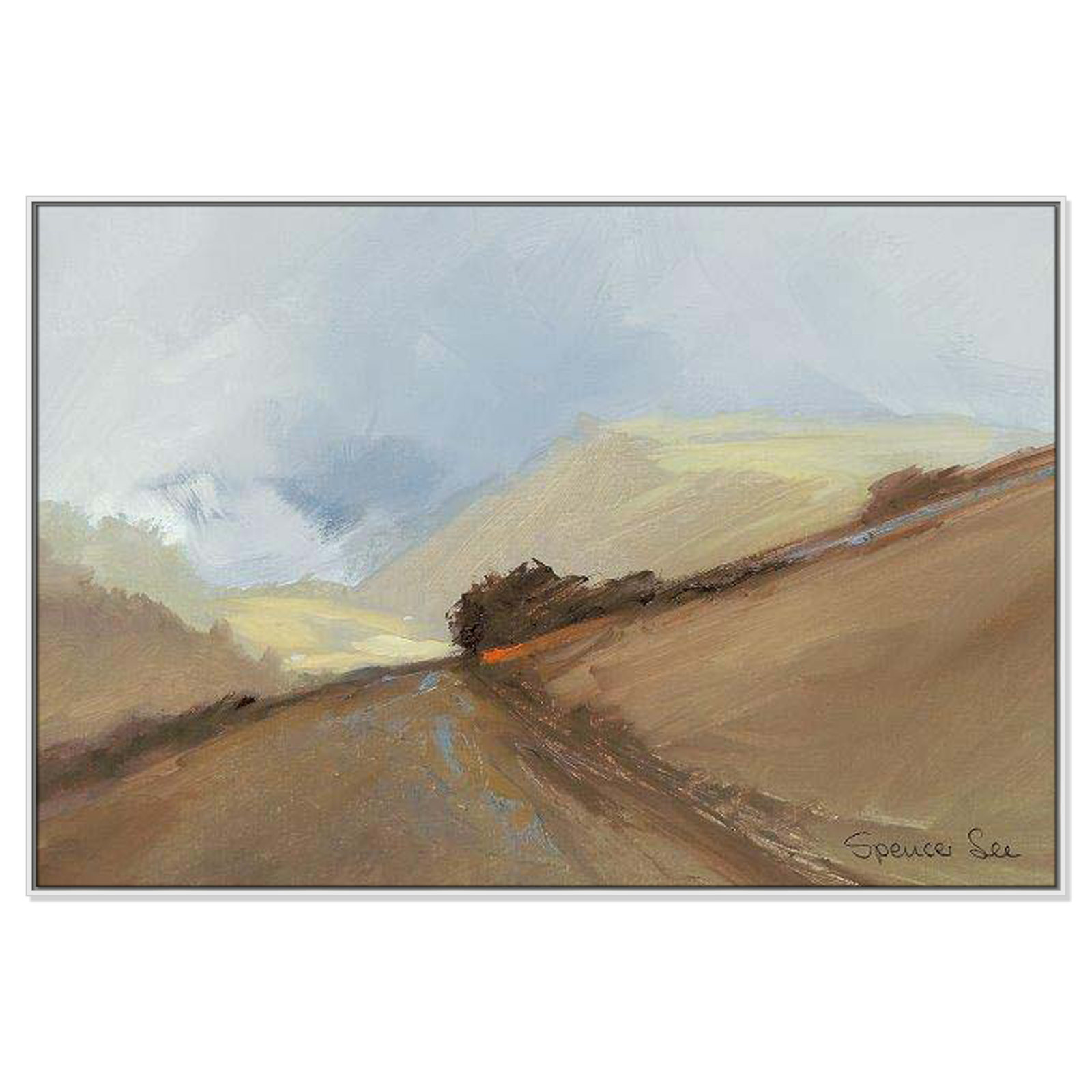 Heaven And Earth II by Spencer Lee, 41.5'' H x 61.5'' W x 2'' D, White Framed