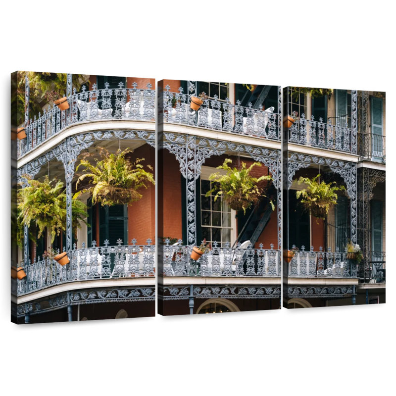 Sebbie French Quarter Balconies, 42" H x 65" W