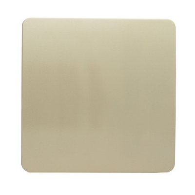 1 Gang Blanking Plate Champagne Gold Finish, (25Mm Back Box Required)