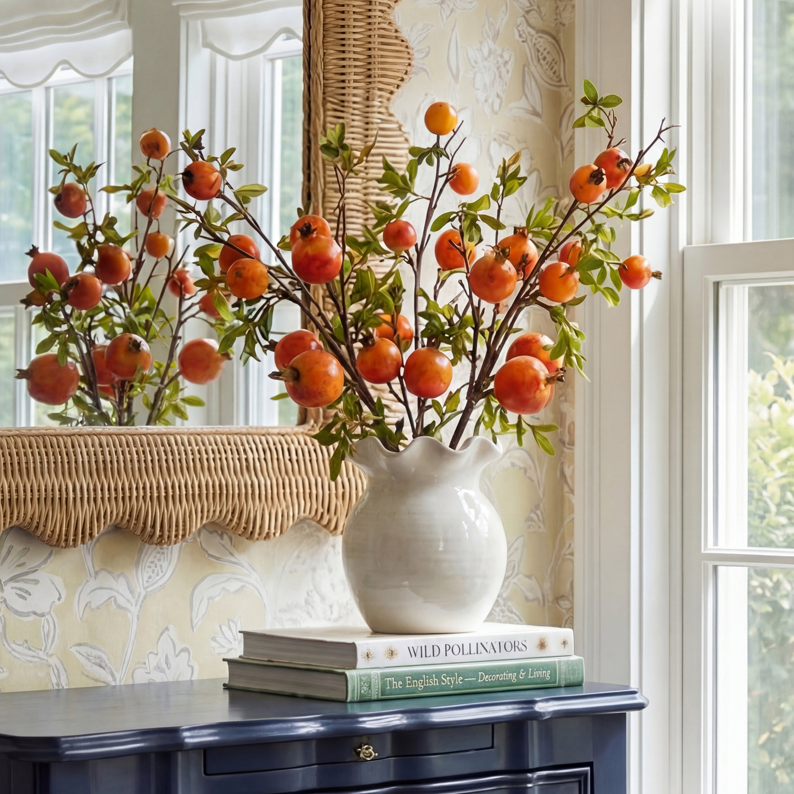 Pomegranate Stems, 5 Stems