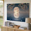 Toile dans une scène de crépuscule tranquille, branches délicates ornées de petites décorations murales Fluffy Blossoms In Soft Peach-289337668