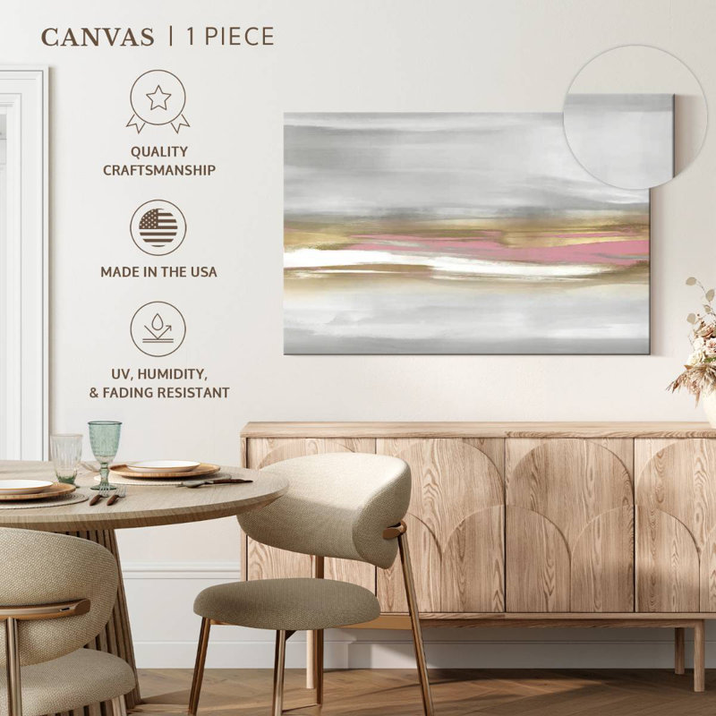 Avery Highlight Pink Blush I, 34" H x 51" W