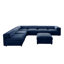 Canapé modulaire moderne 6 pièces avec rangement en chenille douce de style contemporain Cylindrica pour le salon-1976468015-1976468010