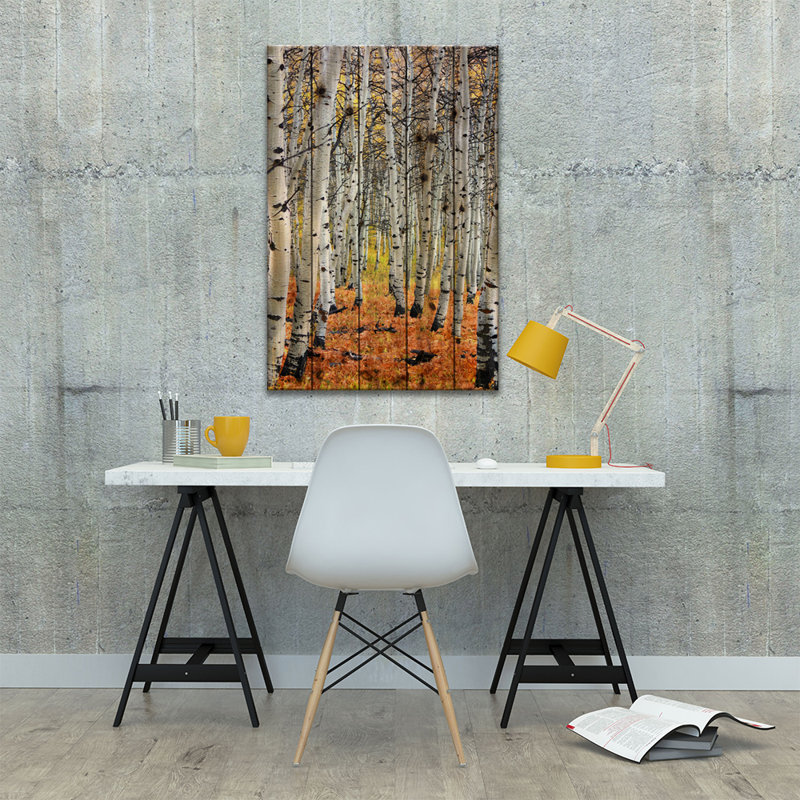 «Autumn in Aspen» par - Impression sur toile, H 26 po x l 18 po x P 1,5 po