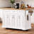 Large Kitchen Island with Drop Leaf, Rolling Cart on Wheels, 4 Doors, 3 Drawers, and Ample Storage for Modern Kitchens-1936153728