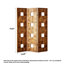 Paravent brun pliable Mid-Century-1755410685
