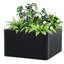 Grande boîte à fleurs en métal avec fond arrondi et coins arrondis avec pot à fleurs Snap-Together pour terrasse et jardin-2010306833
