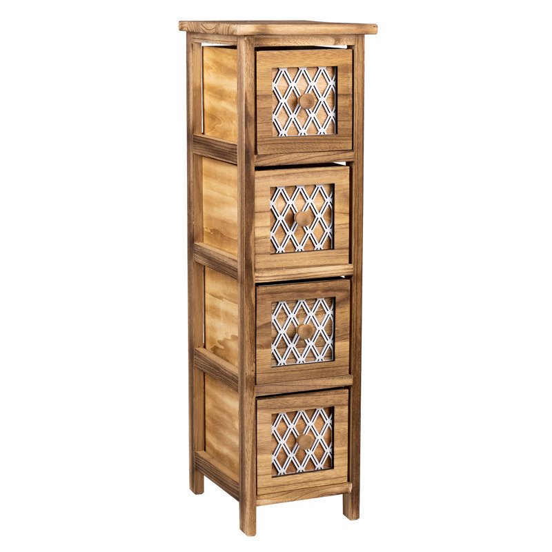 Sperazza 22cm W Solid Wood Bedside Table