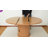 43.3"-59" Round Extendable Dining Table for 4-6, Oval Kitchen Dining  Table with Storage, Pedestal Dining Table-819961071