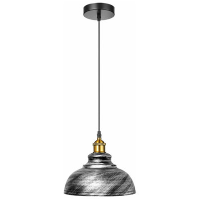 Curvy Metal Pendant Light with E26 Holder