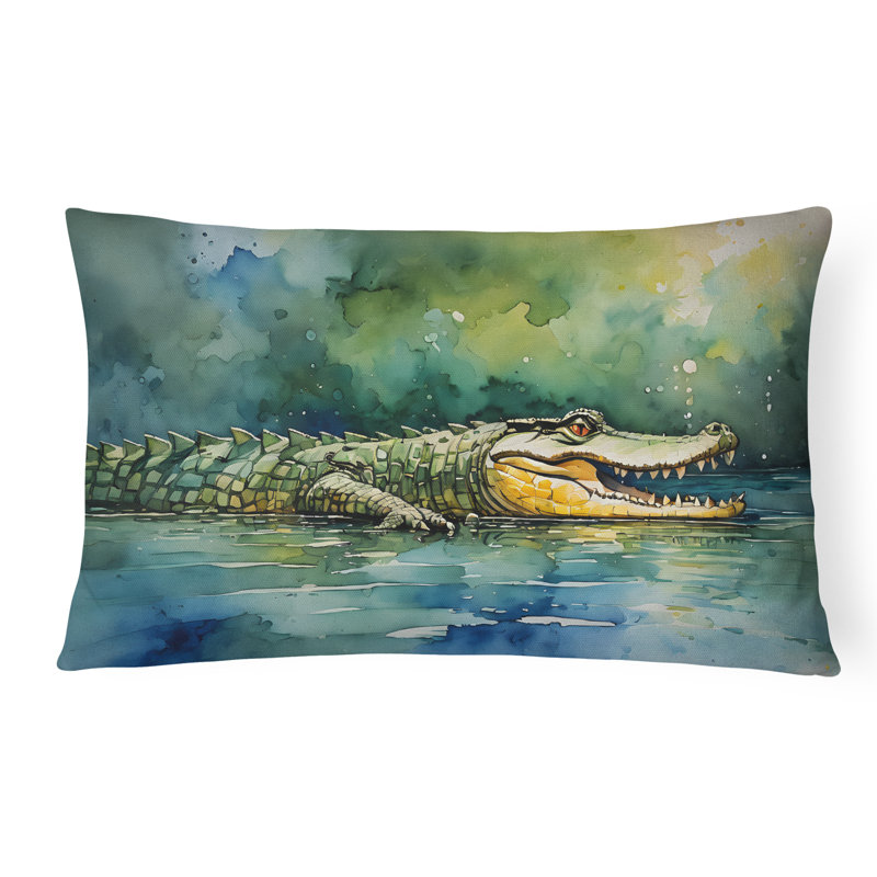 Crocodile Throw Pillow