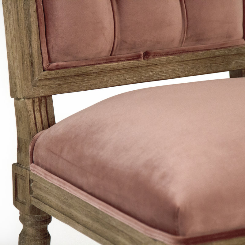 Upholstered Dining Chair, Rose
