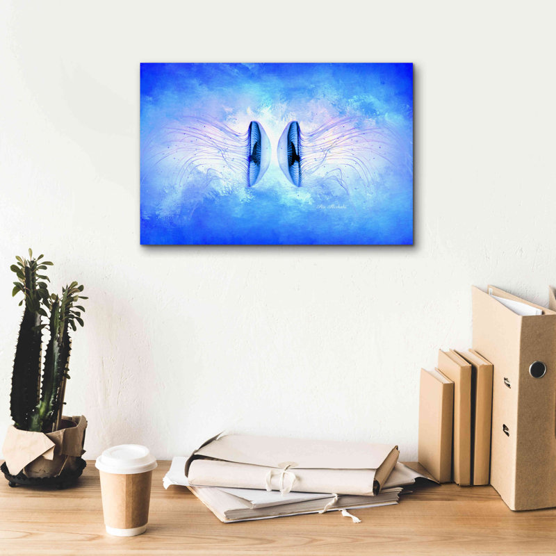 " Ocean Life " by Ata Alishahi, 12" H x 18" W x 0.75" D