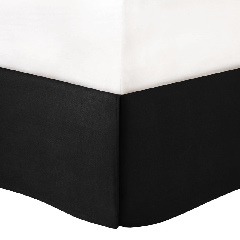 Ensemble d'édredon et de draps 7 pièces en microfibre sarcelle / noir à motif TG - noir, 7 po
