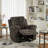 Transitional Two-Tone Glider Recliner – Manual Comfort Blend for Modern Living Rooms-1002397313