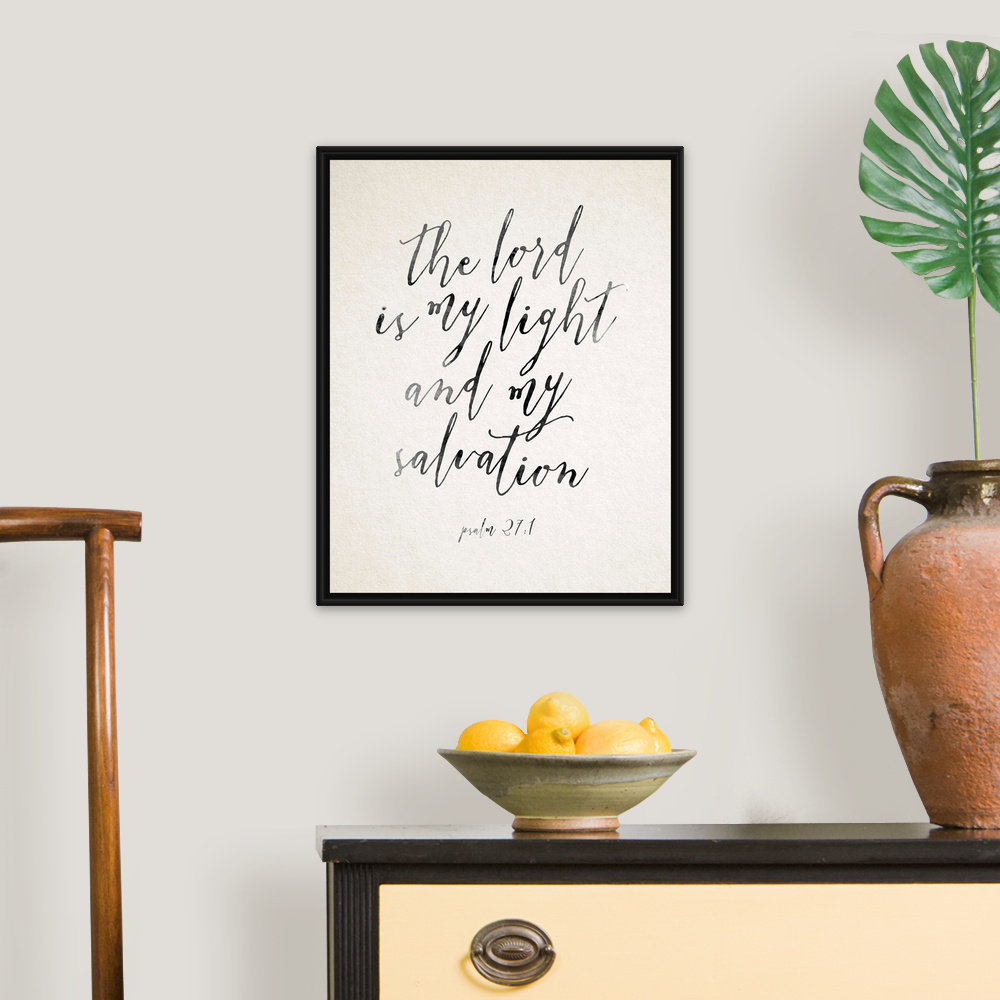 " Handlettered Bible Verse - Psalm 