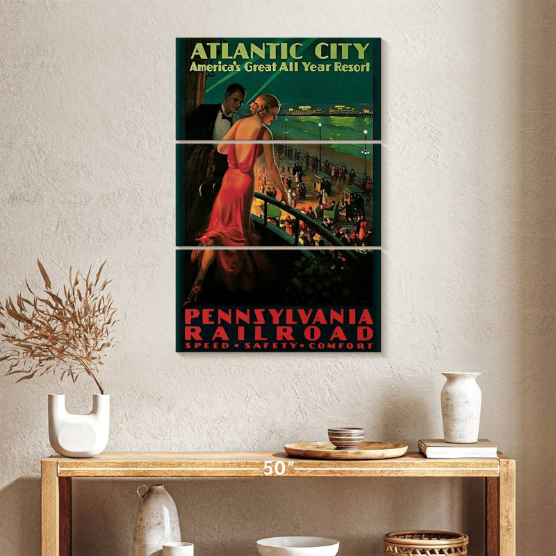 Senne Travel Rail Atlantic City, H 38 po x l 24 po