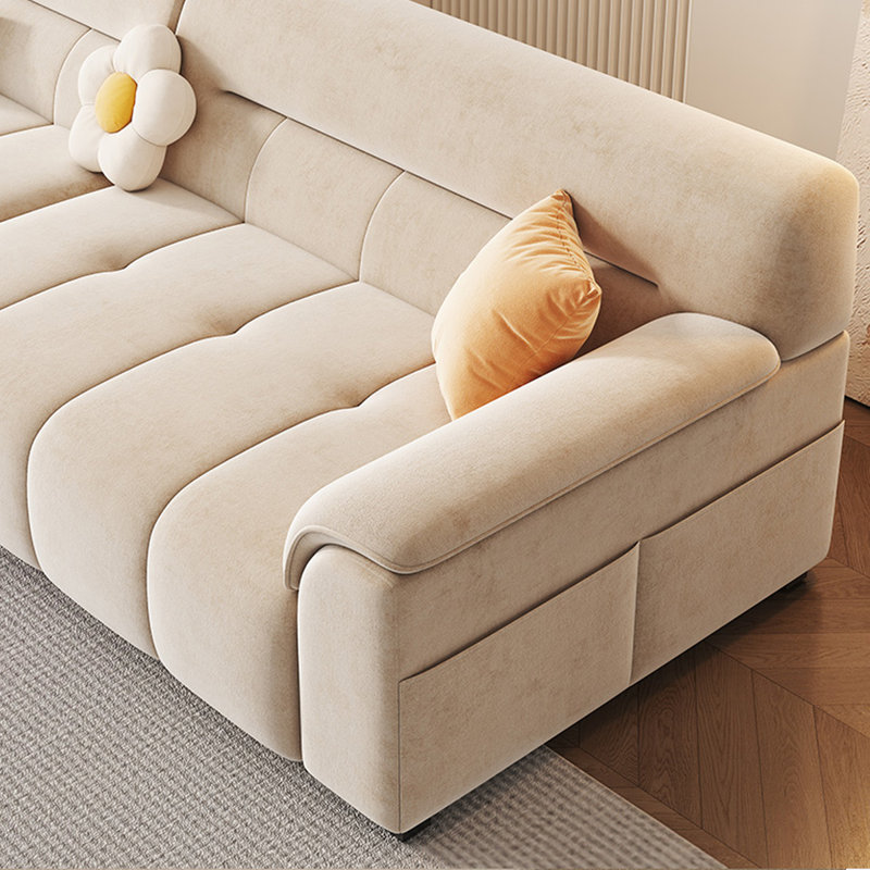 Canapé en flanelle Minimal, H 32,28 po x l 98,42 po x P 36,22 po, 4