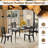 2 PCS Farmhouse Dining Chairs Modern Kitchen Chairs with Elegant Hollowed backrest-1086667025