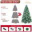 Arbre de Noël avec 2458 pointes, branches articulées, support en métal stable-217313361