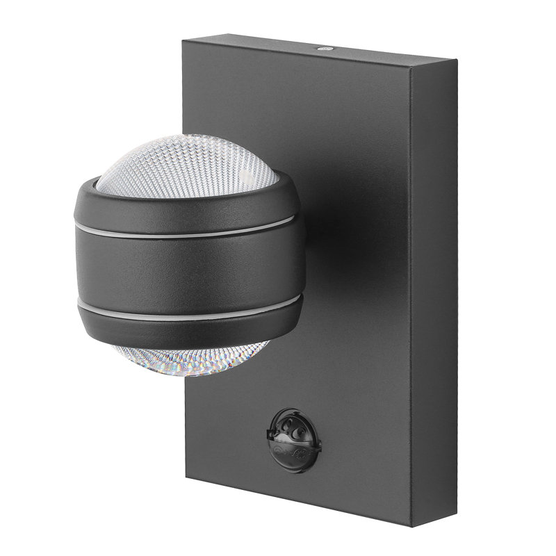 Liesl 2 - Bulb Integrated LED Outdoor Armed Sconce, Black