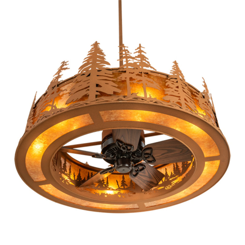 Tall Pines Downrod Ceiling Fan
