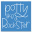 Art sur toile Potty Like a Rockstar-987425155