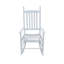 Chaise berçante en bois BLANC, sans passe-partout-624273774