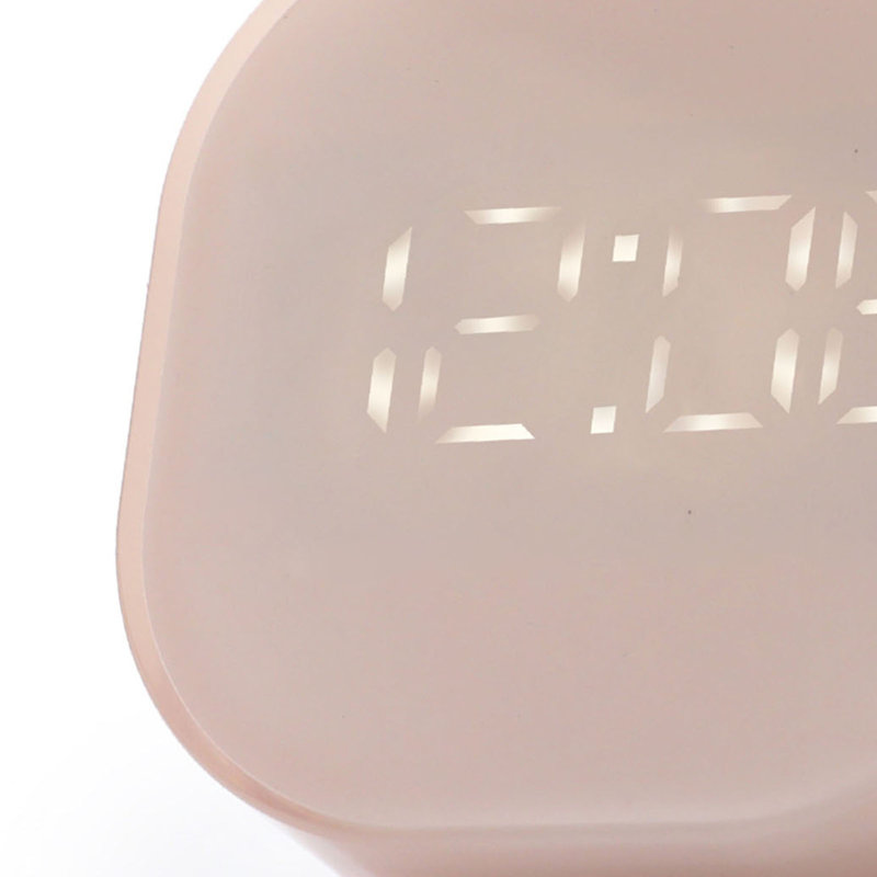 Minuteur magnétique carré, précis, numérique et robuste, rose, idéal pour la cuisine, la maison ou le bureau.