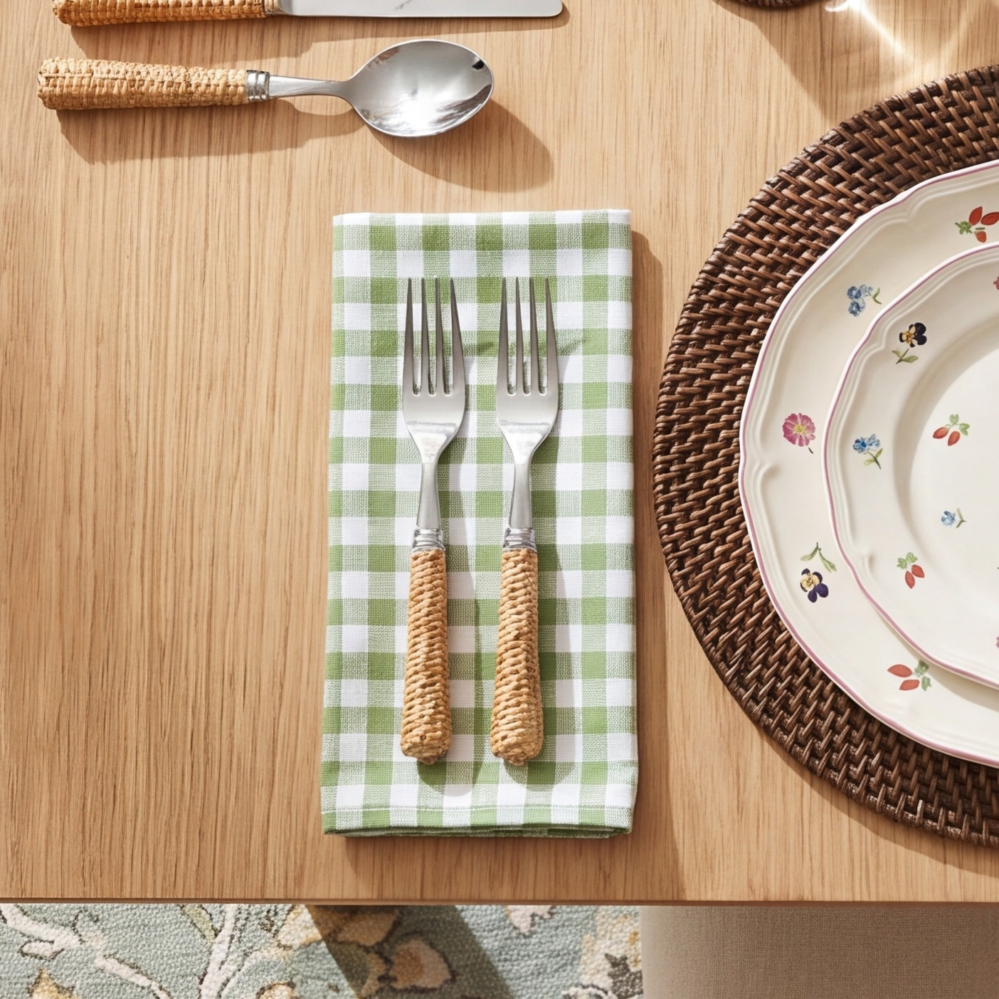 Alessandro Linen Napkin, Basil