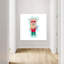 Cool Llama Phone Fun Contemporary Animal Summer Wall Art Print-1448322007