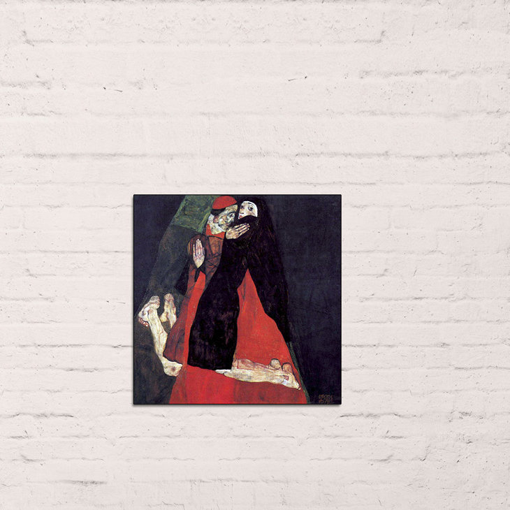 Egon Schiele - Wrapped Canvas Painting, 50cm H x 50cm W x 1.8cm D