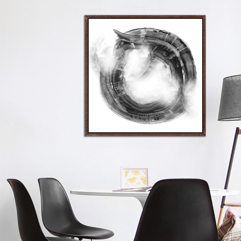 Ring by Nan - Painting on Canvas, Classic Brown Wood Framed, 93.98 cm H x 93.98 cm W