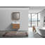 Meuble-lavabo simple mural 23,5 po avec plateau en acrylique renforcé-940886083