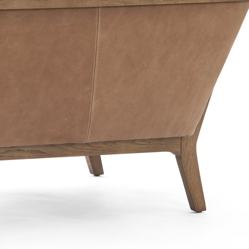 Dash Armchair, Distressed Natural, Palermo Drift Top Grain Leather