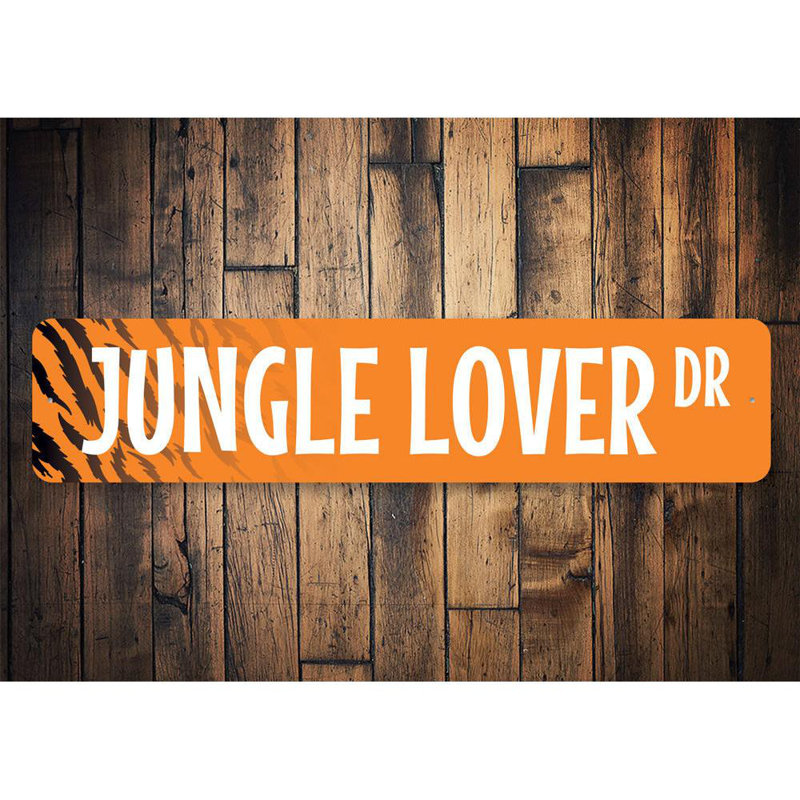 Panneau en aluminium Jungle Lover Street, H 6 po x l 24 po x P 0,06 po