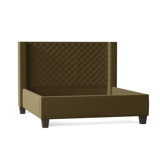 Bren Upholstered Wingback Bed