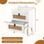 Table de chevet en bois massif et en bois manufacturé