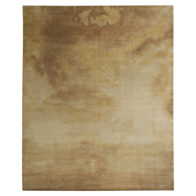 Sky Wool Abstract Area Rug, Rectangle 9' x 12'